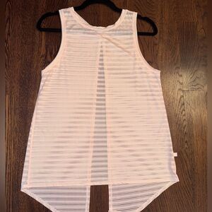 Lululemon light pink, open back tank
